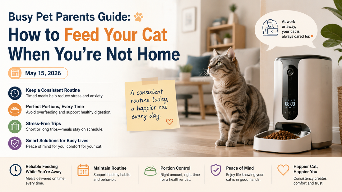 Busy Pet Parents Guide: How to Feed Your Cat When You’re Not Home