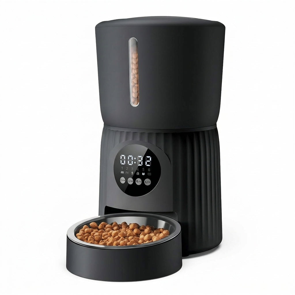 4L Automatic Cat Feeder with 3MP Camera Night Vision WiFi Two Way Audio or Standard Version